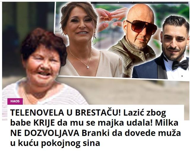 TELENOVELA U BRESTAČU! Lazić zbog babe KRIJE da mu se majka udala! Milka NE DOZVOLJAVA Branki da dovede muža u kuću pokojnog sina