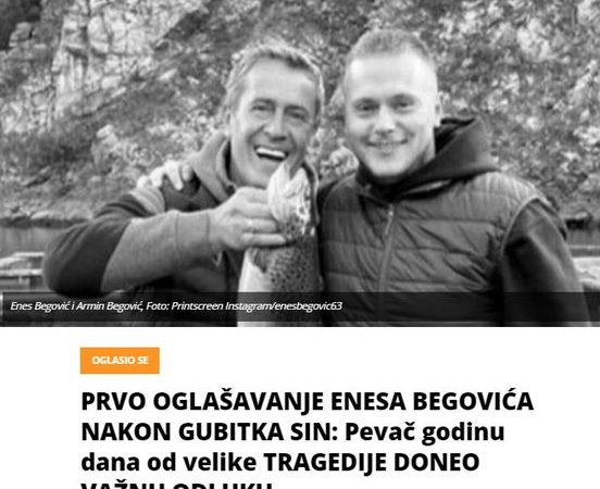 PRVO OGLAŠAVANJE ENESA BEGOVIĆA NAKON GUBITKA SIN: Pevač godinu dana od velike TRAGEDIJE DONEO VAŽNU ODLUKU