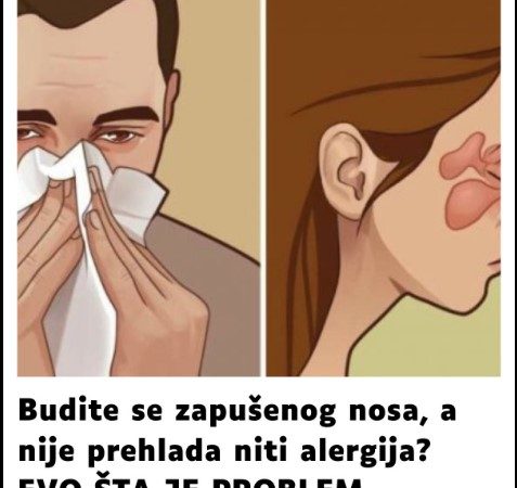 UJUTRU SE BUDITE ZAPUŠENOG NOSA: Niste bolesni, alergični, vazduh u sobi nije suv, a nije vam palo na pamet da je to zbog ovoga