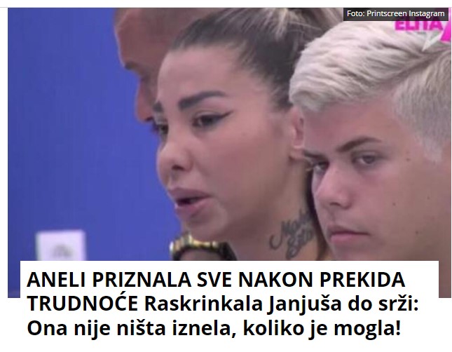 ANELI PRIZNALA SVE NAKON PREKIDA TRUDNOĆE Raskrinkala Janjuša do srži: Ona nije ništa iznela, koliko je mogla!