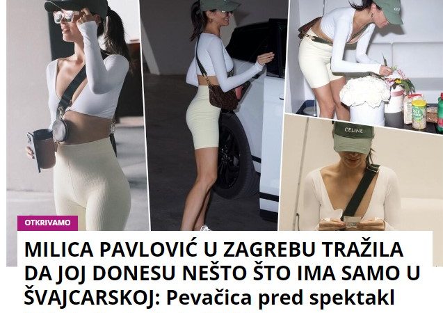 MILICA PAVLOVIĆ U ZAGREBU TRAŽILA DA JOJ DONESU NEŠTO ŠTO IMA SAMO U ŠVAJCARSKOJ: Pevačica pred spektakl kida kako izgleda (FOTO)