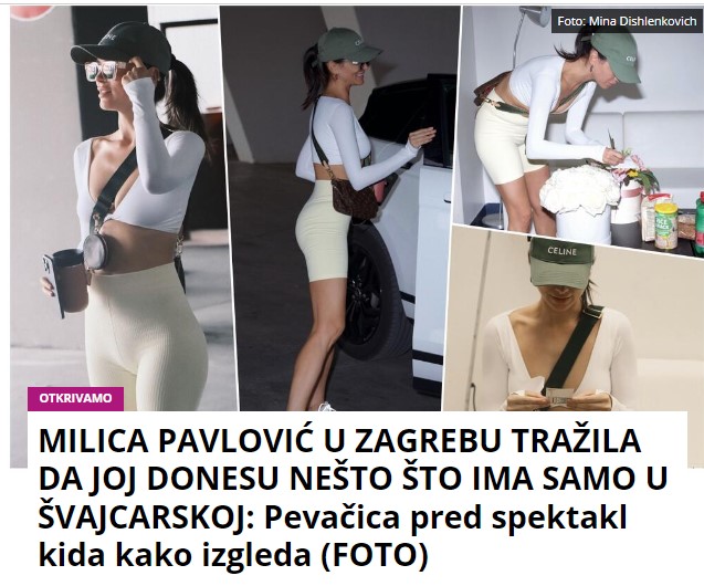 MILICA PAVLOVIĆ U ZAGREBU TRAŽILA DA JOJ DONESU NEŠTO ŠTO IMA SAMO U ŠVAJCARSKOJ: Pevačica pred spektakl kida kako izgleda (FOTO)