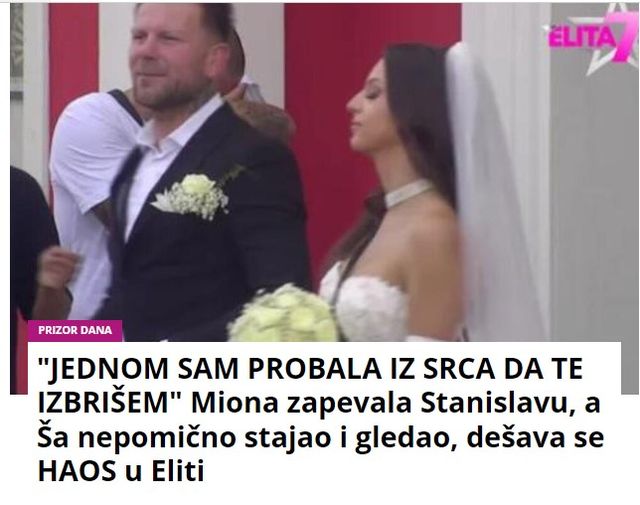 “JEDNOM SAM PROBALA IZ SRCA DA TE IZBRIŠEM” Miona zapevala Stanislavu, a Ša nepomično stajao i gledao, dešava se HAOS u Eliti