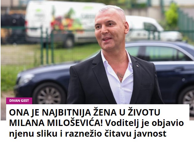 ONA JE NAJBITNIJA ŽENA U ŽIVOTU MILANA MILOŠEVIĆA! Voditelj je objavio njenu sliku i raznežio čitavu javnost