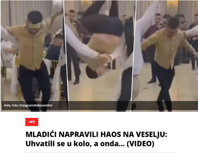 MLADIĆI NAPRAVILI HAOS NA VESELJU: Uhvatili se u kolo, a onda… (VIDEO)