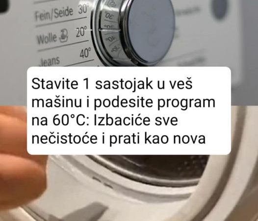 Stavite 1 Sastojak U Veš Mašinu I Podeste Program Na 60°C