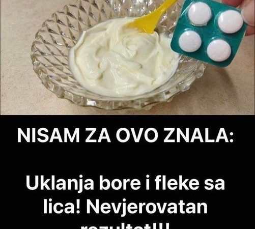 NISAM OVO ZNALA: Uklanja Bore I Fleke Sa Lica! Nevjerovatan Rezultat!