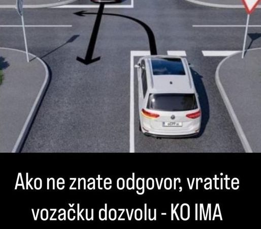 SAOBRAĆAJNO PRAVILO POSVAĐALO INTERNET: Ako ovo ne znate, vratite vozačku dozvolu – KO IMA PREDNOST?