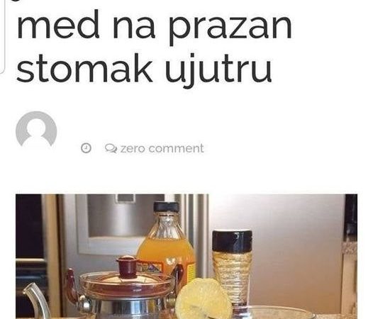 Evo šta se događa kada pijete jabukovo sirće i med na prazan stomak