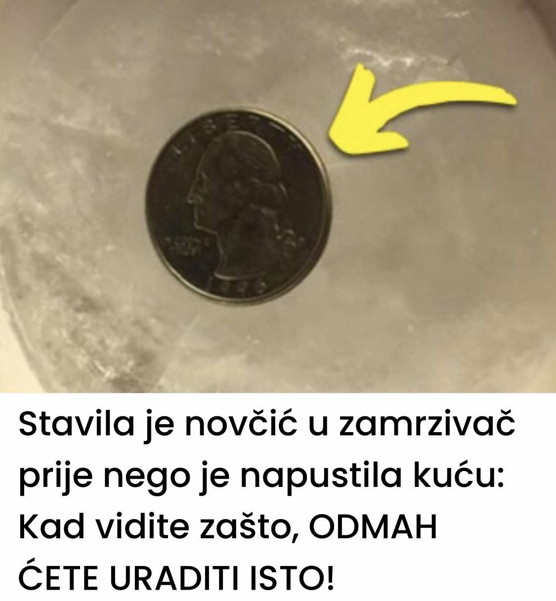 Stavila Je Novčić U Zamrzivač Prije Nego Je Napustila Kuću