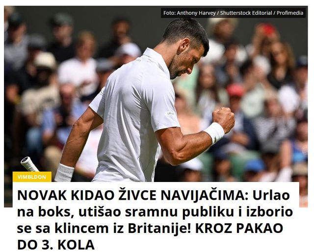 NOVAK KIDAO ŽIVCE NAVIJAČIMA: Urlao na boks, utišao sramnu publiku i izborio se sa klincem iz Britanije! KROZ PAKAO DO 3. KOLA