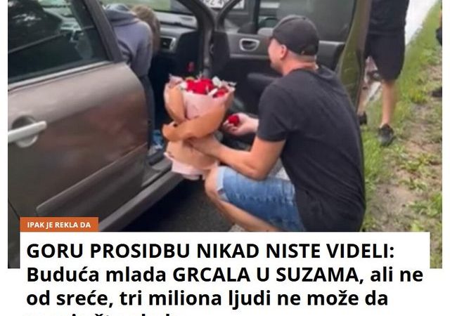 GORU PROSIDBU NIKAD NISTE VIDELI: Buduća mlada GRCALA U SUZAMA, ali ne od sreće, tri miliona ljudi ne može da veruje šta gleda