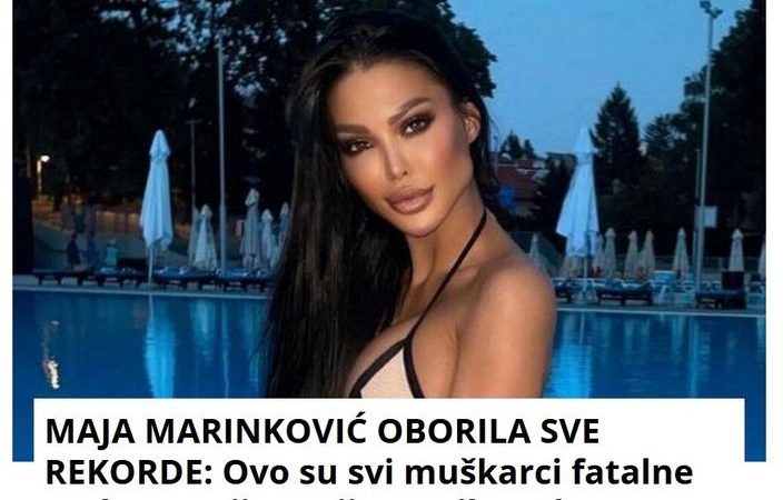 MAJA MARINKOVIĆ OBORILA SVE REKORDE: Ovo su svi muškarci fatalne crnke, sa njima nije marila za kamere