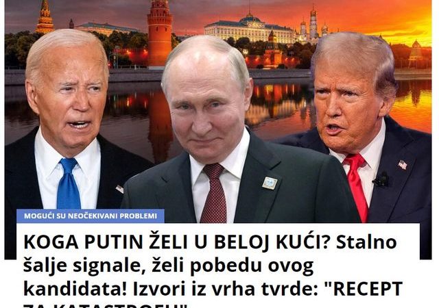 KOGA PUTIN ŽELI U BELOJ KUĆI? Stalno šalje signale, želi pobedu ovog kandidata! Izvori iz vrha tvrde: “RECEPT ZA KATASTROFU”