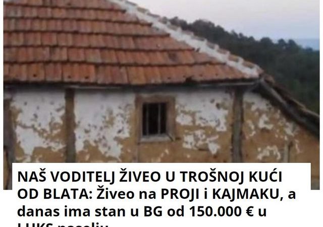 NAŠ VODITELJ ŽIVEO U TROŠNOJ KUĆI OD BLATA: Živeo na PROJI i KAJMAKU, a danas ima stan u BG od 150.000 € u LUKS naselju