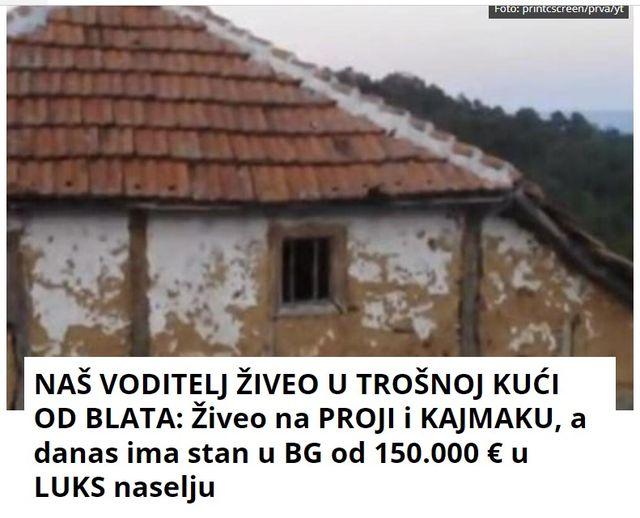 NAŠ VODITELJ ŽIVEO U TROŠNOJ KUĆI OD BLATA: Živeo na PROJI i KAJMAKU, a danas ima stan u BG od 150.000 € u LUKS naselju