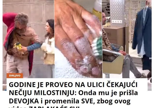 GODINE JE PROVEO NA ULICI ČEKAJUĆI NEČIJU MILOSTINJU: Onda mu je prišla DEVOJKA i promenila SVE, zbog ovog videa ZAPLAKAĆE SVI