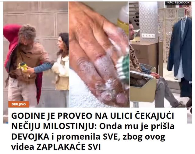 GODINE JE PROVEO NA ULICI ČEKAJUĆI NEČIJU MILOSTINJU: Onda mu je prišla DEVOJKA i promenila SVE, zbog ovog videa ZAPLAKAĆE SVI