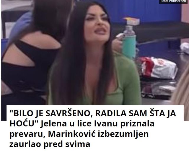 “BILO JE SAVRŠENO, RADILA SAM ŠTA JA HOĆU” Jelena u lice Ivanu priznala prevaru, Marinković izbezumljen zaurlao pred svima