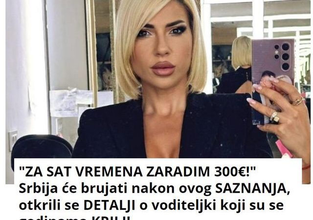 “ZA SAT VREMENA ZARADIM 300€!” Srbija će brujati nakon ovog SAZNANJA, otkrili se DETALJI o voditeljki koji su se godinama KRILI!