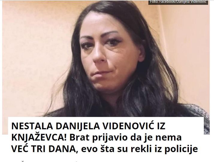 NESTALA DANIJELA VIDENOVIĆ IZ KNJAŽEVCA! Brat prijavio da je nema VEĆ TRI DANA, evo šta su rekli iz policije