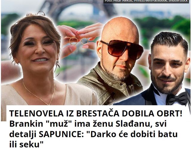 TELENOVELA IZ BRESTAČA DOBILA OBRT! Brankin “muž” ima ženu Slađanu, svi detalji SAPUNICE: “Darko će dobiti batu ili seku”