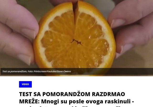 TEST SA POMORANDŽOM RAZDRMAO MREŽE: Mnogi su posle ovoga raskinuli – ovako ćete saznati koliko mu značite