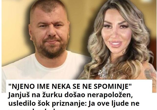 “NJENO IME NEKA SE NE SPOMINJE” Janjuš na žurku došao nerapoložen, usledilo šok priznanje: Ja ove ljude ne mogu da gledam