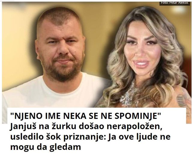 “NJENO IME NEKA SE NE SPOMINJE” Janjuš na žurku došao nerapoložen, usledilo šok priznanje: Ja ove ljude ne mogu da gledam