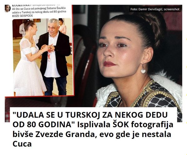 “UDALA SE U TURSKOJ ZA NEKOG DEDU OD 80 GODINA” Isplivala ŠOK fotografija bivše Zvezde Granda, evo gde je nestala Cuca