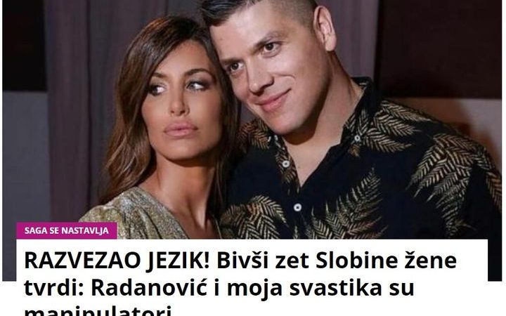 RAZVEZAO JEZIK! Bivši zet Slobine žene tvrdi: Radanović i moja svastika su manipulatori