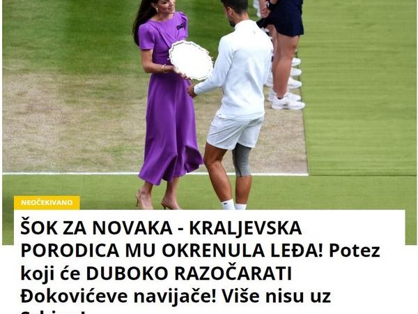 ŠOK ZA NOVAKA – KRALJEVSKA PORODICA MU OKRENULA LEĐA! Potez koji će DUBOKO RAZOČARATI Đokovićeve navijače! Više nisu uz Srbina!