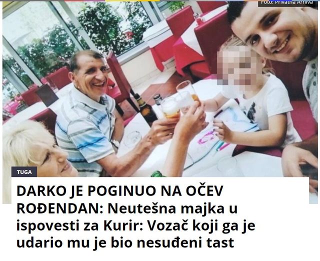 DARKO JE POGINUO NA OČEV ROĐENDAN: Neutešna majka u ispovesti za Kurir: Vozač koji ga je udario mu je bio nesuđeni tast