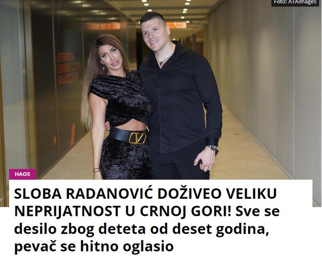 SLOBA RADANOVIĆ DOŽIVEO VELIKU NEPRIJATNOST U CRNOJ GORI! Sve se desilo zbog deteta od deset godina, pevač se hitno oglasio