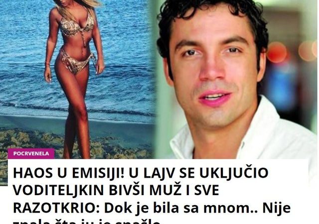 HAOS U EMISIJI! U LAJV SE UKLJUČIO VODITELJKIN BIVŠI MUŽ I SVE RAZOTKRIO: Dok je bila sa mnom.. Nije znala šta ju je snašlo