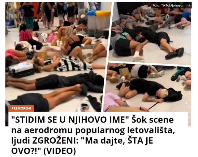 “STIDIM SE U NJIHOVO IME” Šok scene na aerodromu popularnog letovališta, ljudi ZGROŽENI: “Ma dajte, ŠTA JE OVO?!” (VIDEO)