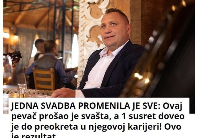 JEDNA SVADBA PROMENILA JE SVE: Ovaj pevač prošao je svašta, a 1 susret doveo je do preokreta u njegovoj karijeri! Ovo je rezultat