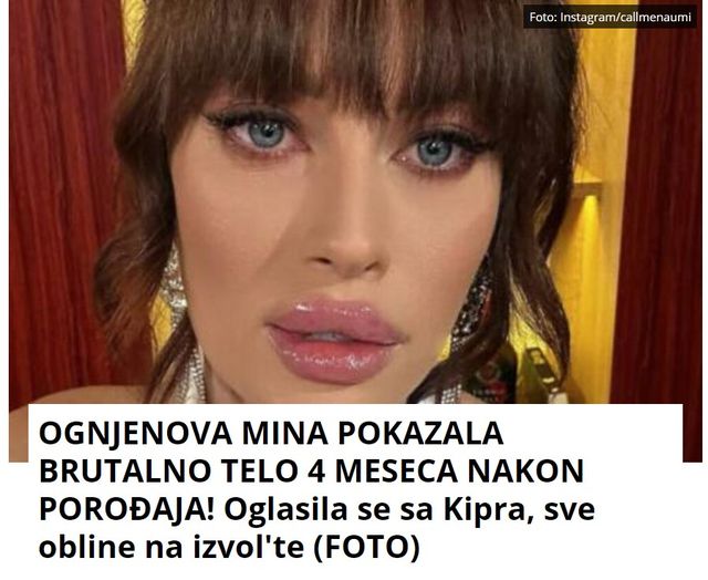 OGNJENOVA MINA POKAZALA BRUTALNO TELO 4 MESECA NAKON POROĐAJA! Oglasila se sa Kipra, sve obline na izvol’te (FOTO)