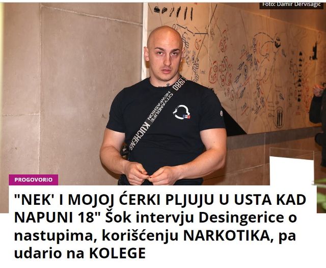 “NEK’ I MOJOJ ĆERKI PLJUJU U USTA KAD NAPUNI 18” Šok intervju Desingerice o nastupima, korišćenju NARKOTIKA, pa udario na KOLEGE