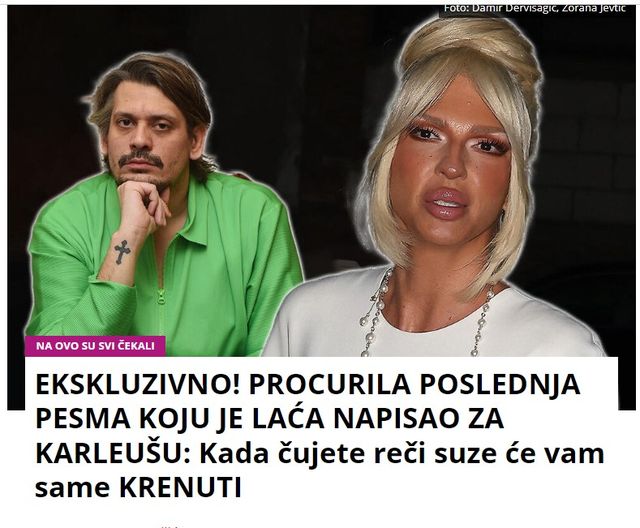 EKSKLUZIVNO! PROCURILA POSLEDNJA PESMA KOJU JE LAĆA NAPISAO ZA KARLEUŠU: Kada čujete reči suze će vam same KRENUTI