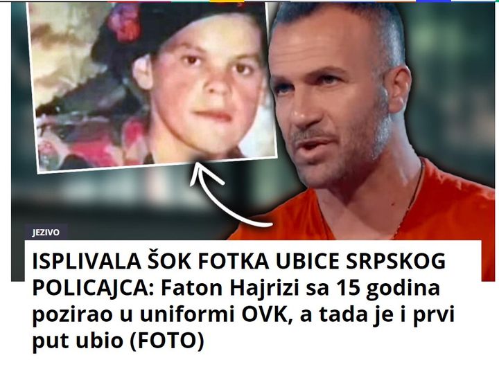 ISPLIVALA ŠOK FOTKA UBICE SRPSKOG POLICAJCA: Faton Hajrizi sa 15 godina pozirao u uniformi OVK, a tada je i prvi put ubio (FOTO)