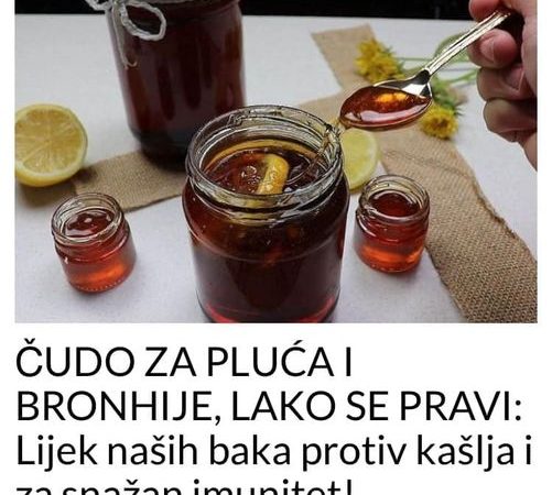 ČUDO ZA PLUĆA I BRONHIJE, LAKO SE PRAVI: Lijek naših baka protiv kašlja i za snažan imunitet!