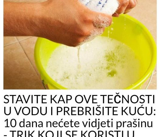 STAVITE KAP 0VE TEČN0STI U V0DU I PREBRIŠITE KUĆU: 10 Dana Nećete Videti Prašinu – TRIK KOJI SE K0RISTI U MUZEJU