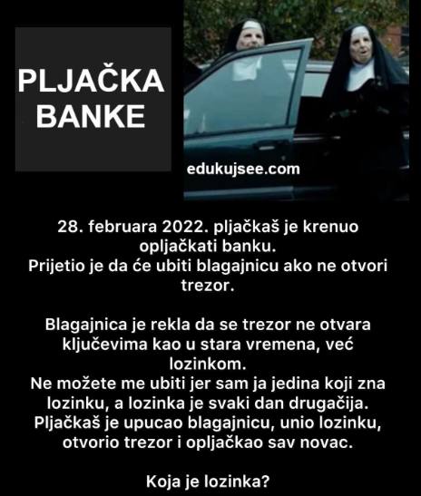 Za tačan odgovor, bilo je potrebno dosta razmišljanja ali i obrazovanja, evo koga je policija uhapsila