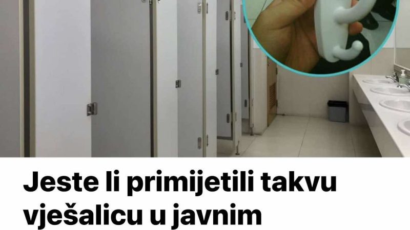 Jeste li primjetili takvu vješalicu u javnim toaletima?