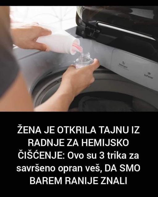 ŽENA JE OTKRILA TAJNU IZ RADNJE ZA HEMIJSKO ČIŠĆENJE: Ovo su 3 trika za savršeno opran veš, KAKO OVO RANIJE NISMO ZNALE?