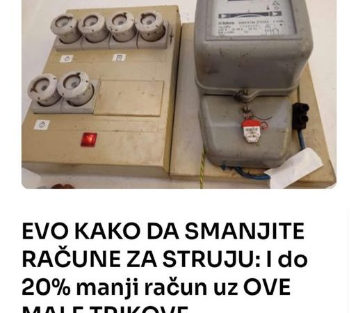 EVO KAKO DA SMANJITE RAČUNE ZA STRUJU: I do 20% manji račun uz OVE MALE TRIKOVE