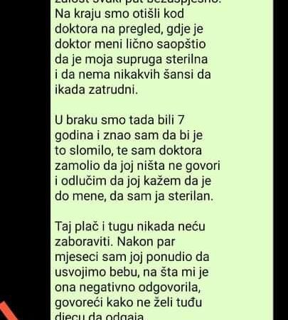 “Godinama smo pokušavali da napravimo bebu, ali na žalost svaki put bezuspješno.