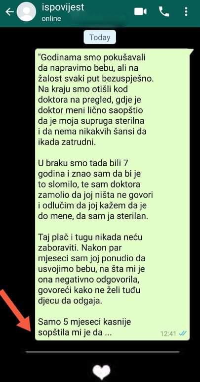 “Godinama smo pokušavali da napravimo bebu, ali na žalost svaki put bezuspješno.