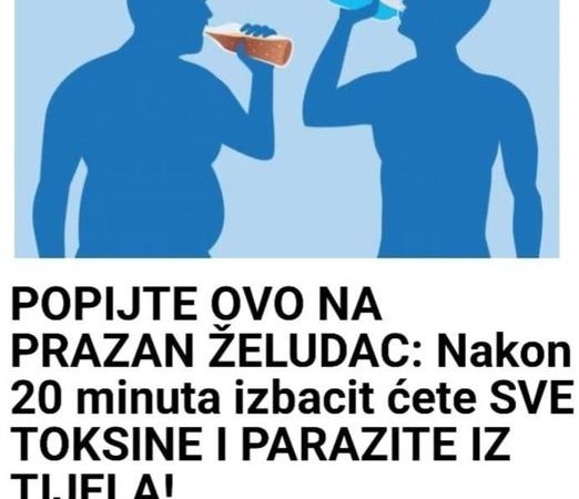 POPIJTE OVO NA PRAZAN ŽELUDAC: Nakon 20 Minuta Izbacit Ćete SVE TOKSINE I PARAZITE IZ TIJELA